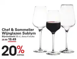 Sligro Chef & Sommelier Wijnglazen Sublym aanbieding