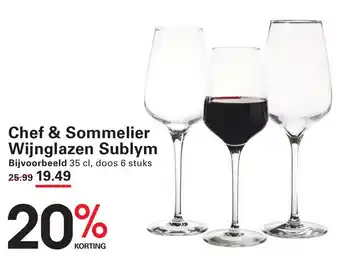 Sligro Chef & Sommelier Wijnglazen Sublym aanbieding