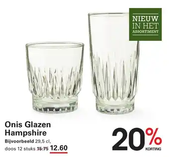 Sligro Onis Glazen Hampshire aanbieding