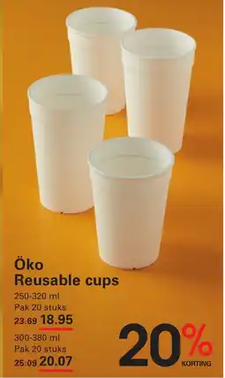 Sligro Öko Reusable cups aanbieding