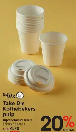 Sligro Take Dis Koffiebekers aanbieding