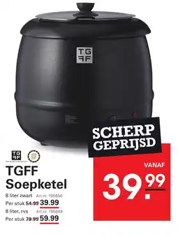 Sligro TGFF Soepketel aanbieding