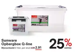 Sligro Sunware Opbergbox Q-line aanbieding