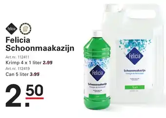 Sligro Felicia Schoonmaakazijn aanbieding