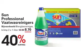 Sligro Sun professional vaatwasreinigers aanbieding
