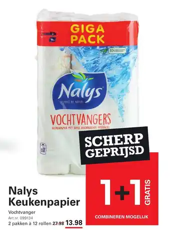 Sligro Nalys Keukenpapier aanbieding