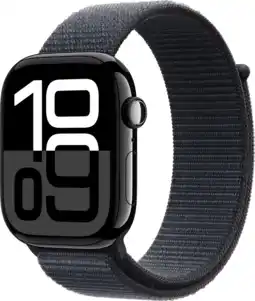 Coolblue Apple Watch Series 10 4G 46mm Zwart Sport Loop aanbieding