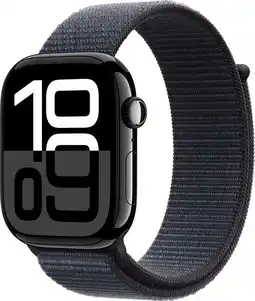 Coolblue Apple Watch Series 10 4G 46mm Zwart Sport Loop aanbieding