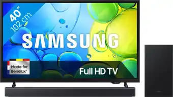 Coolblue Samsung 40 Full HD F6000F (2025) + Samsung HW-B450F Zwart aanbieding