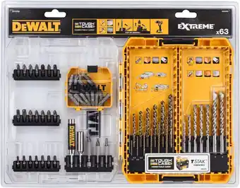 Coolblue DeWalt 63-delige Betonboren EXTREME en HSS-G Metaalboren EXTREME 2 TOUGH CASE aanbieding