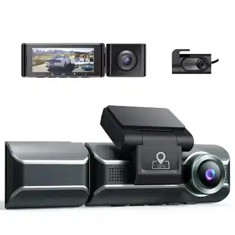 ANWB Azdome M550 Pro 3CH 4K Wifi GPS 64gb dashcam Zwart aanbieding