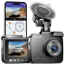 ANWB Azdome GS63H 4K 1CH Wifi GPS dashcam Zwart aanbieding