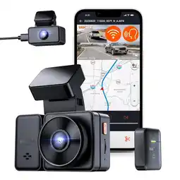 ANWB Vantrue E2 Dual 2K QuadHD Wifi GPS dashcam Zwart aanbieding
