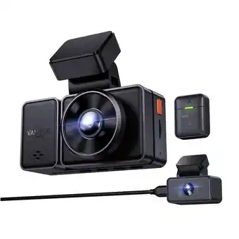 ANWB Vantrue E2 Dual 2K QuadHD Wifi GPS dashcam Zwart aanbieding