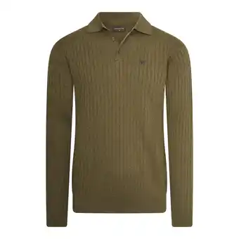ANWB Cappuccino Italia Heren Massa Knit Polo Groen aanbieding