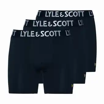 ANWB Lyle & Scott Heren Elton 3-Pack Boxers Blauw aanbieding