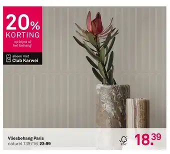 Karwei Vliesbehang Paris aanbieding