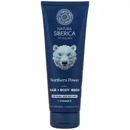 Holland & Barrett Natura Siberica Men Northern Power 3-in-1 Hair + Body Wash - 200ml aanbieding