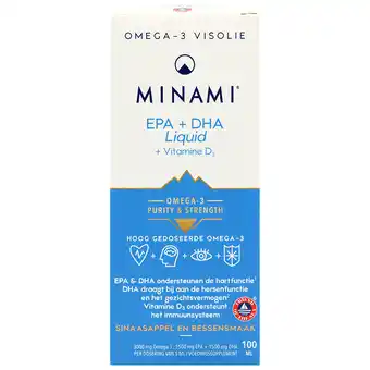 Holland & Barrett MINAMI EPA + DHA + Vitamine D3 Vloeibaar - 100ml aanbieding