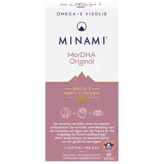 Holland & Barrett MINAMI Omega-3 MorDHA Original - 60 softgels aanbieding