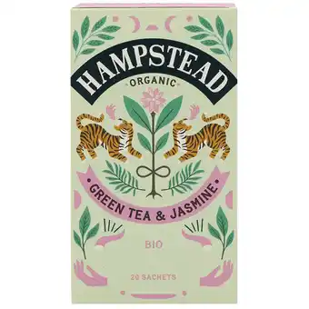 Holland & Barrett Hampstead Tea Groene Thee & Jasmijn - 20 theezakjes aanbieding