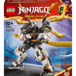 Bol.com LEGO NINJAGO Cole's reusachtige drakenmecha 71821 aanbieding
