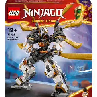 Bol.com LEGO NINJAGO Cole's reusachtige drakenmecha 71821 aanbieding