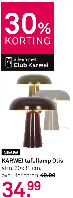 Karwei KARWEI tafellamp Otis aanbieding