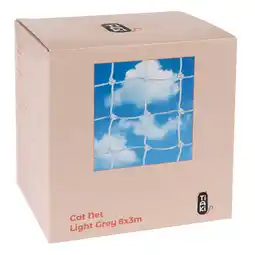 Zooplus 8 x 3m TIAKI Kattenbeschermingsnet met Draadversterking Grijs aanbieding