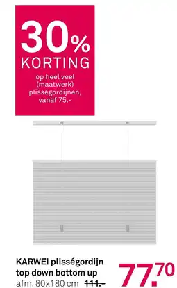 Karwei KARWEI plisségordijn top down bottom up aanbieding