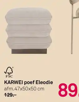 Karwei KARWEI poef Eleodie aanbieding