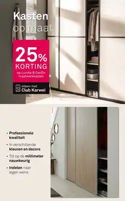 Karwei Op Lundia & CanDo maatwerkkasten aanbieding