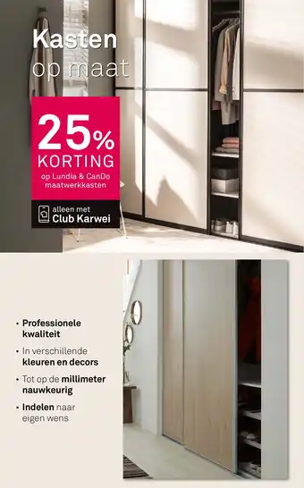 Karwei Op Lundia & CanDo maatwerkkasten aanbieding