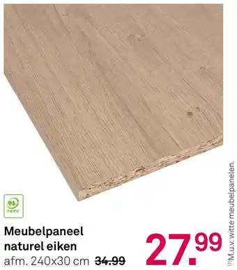 Karwei Meubelpaneel 59 naturel eiken aanbieding