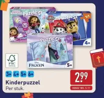 ALDI Kinderpuzzel aanbieding