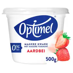 PLUS Optimel Kwark aardbei 0% vet aanbieding