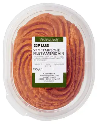 PLUS PLUS Vegetarische filet americain aanbieding