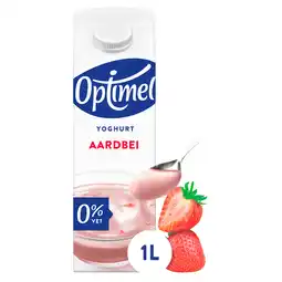 PLUS Optimel Yoghurt aardbei 0% vet aanbieding