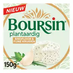 PLUS Boursin Plantaardig Knoflook & kruiden aanbieding