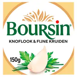PLUS Boursin Roomkaas knoflook & kruiden aanbieding