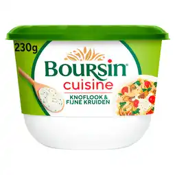 PLUS Boursin Cuisine knoflook&fijne kruiden aanbieding
