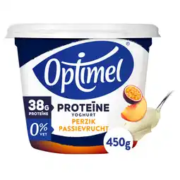 PLUS Optimel Yoghurt Proteïne Griekse Stijl Perzik aanbieding