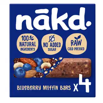 PLUS Nakd Raw Fruitreep Blueberry Muffin aanbieding