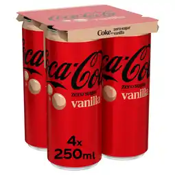 PLUS Coca-Cola Zero sugar vanilla aanbieding