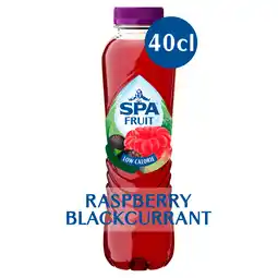 PLUS Spa Fruit still raspberry blackcurrant aanbieding