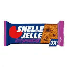 PLUS Snelle Jelle Kruidkoek Rozijn 3 pk aanbieding