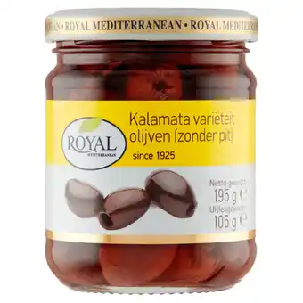 PLUS Royal Kalamata variëteit olijven zonder pit aanbieding