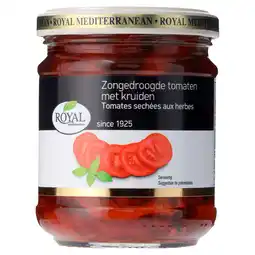 PLUS Royal Zongedroogde tomaten met kruiden aanbieding