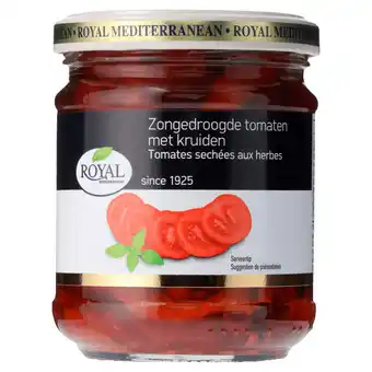 PLUS Royal Zongedroogde tomaten met kruiden aanbieding