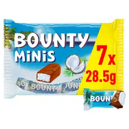 PLUS Bounty Melk Chocolade Kokos Mini's aanbieding